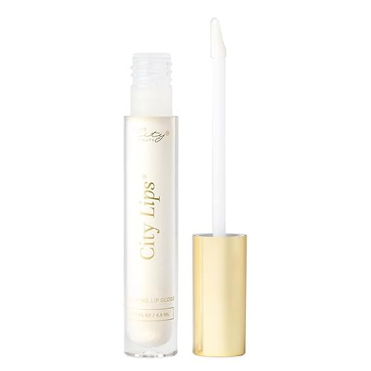 City Beauty City Lips Plumping Lip Gloss Silver Skyline - High-Shine Gloss for Fuller, Younger-Lo... | Amazon (US)