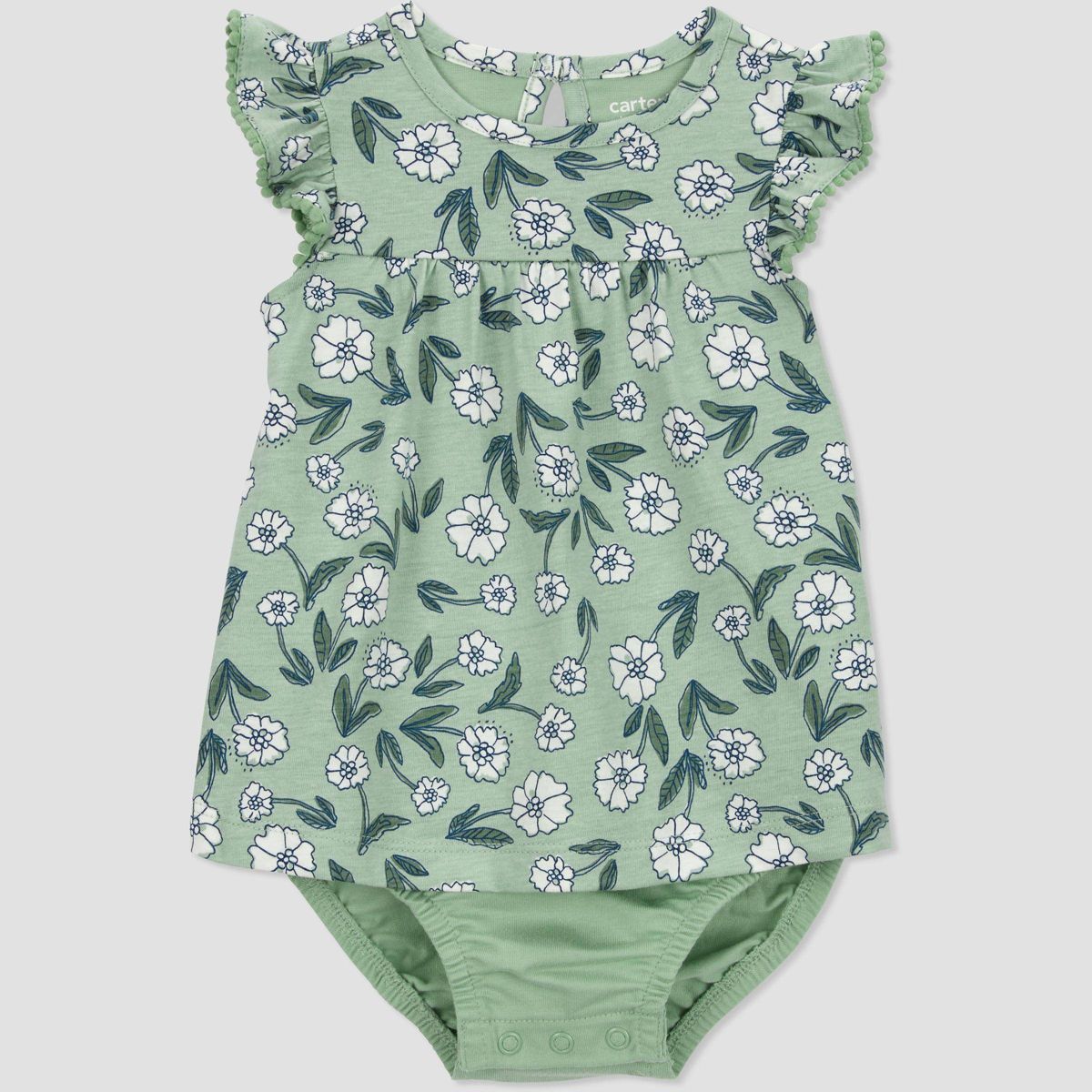 Carter's Just One You®️ Baby Girls' Floral Sunsuit - Green | Target