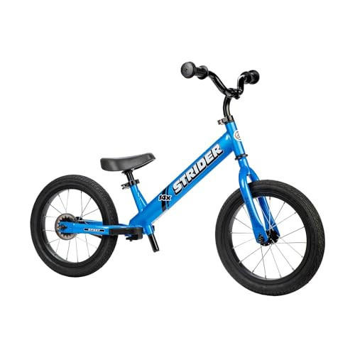 Strider 14x Classic, Awesome Blue - Balance Bike for Kids 3 to 6 Years - Includes Kid-Size Grips, Padded Seat, Performance Footrest & All-Purpose Tires - Easy Assembly & Adjustments | Amazon (US)