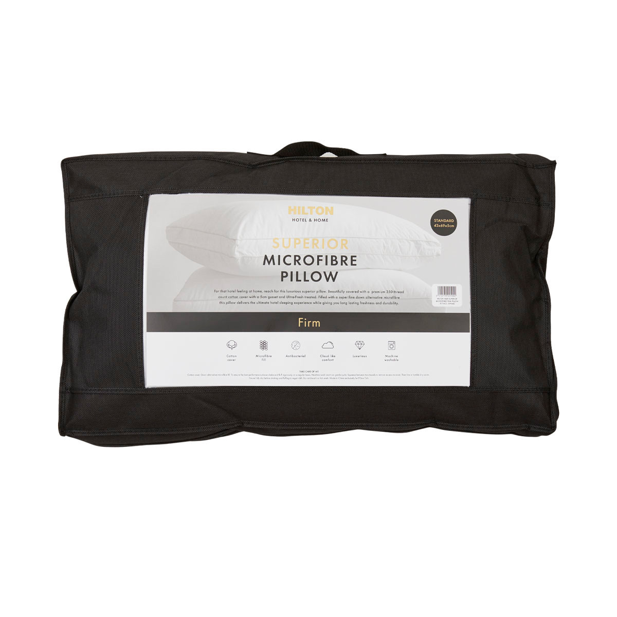 Hotel & Home Superior Microfibre Firm Pillow [HILBHHSPL15A] | Pillow Talk AU