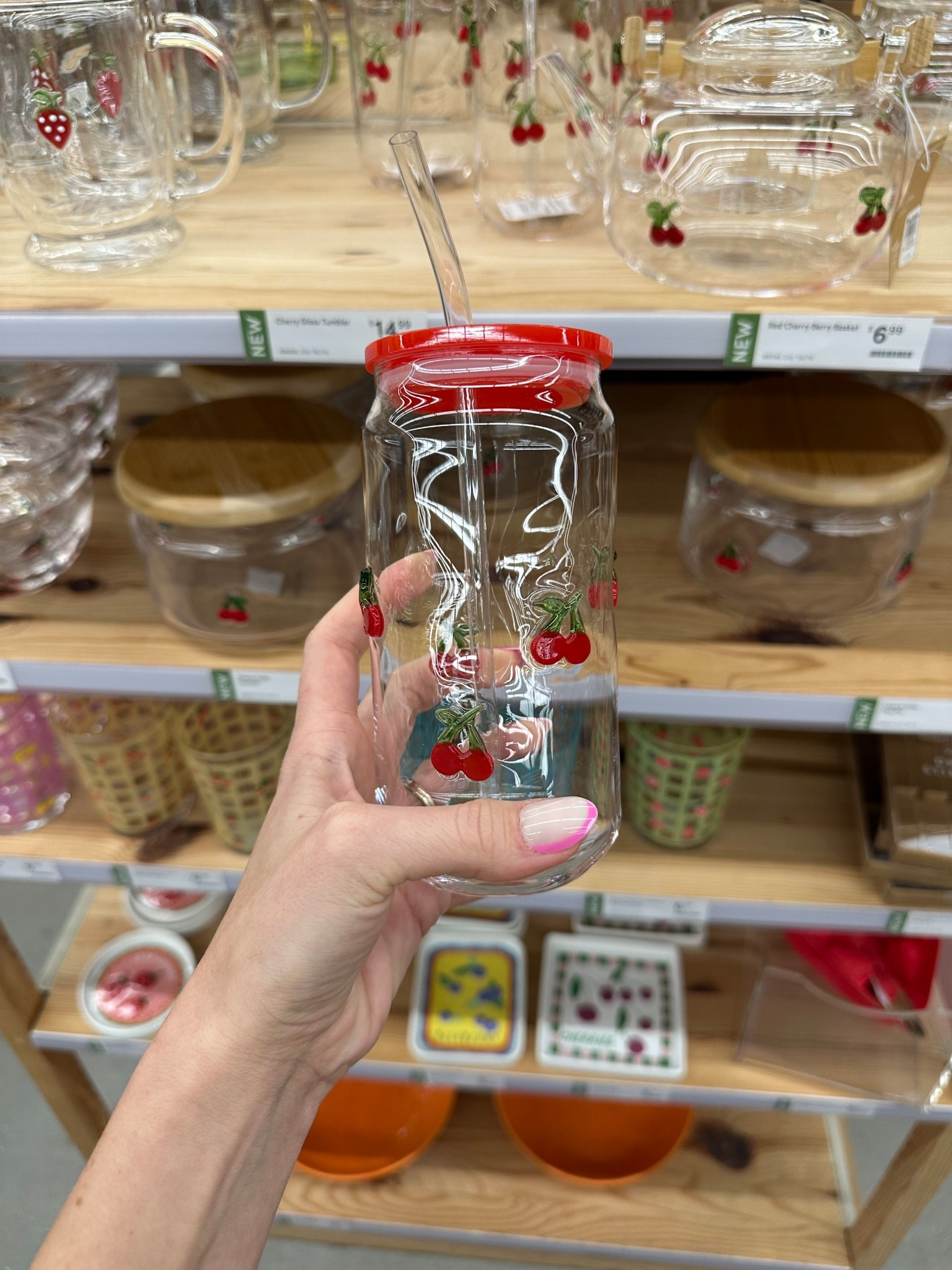 Charm cherry glass @worldmarket !! 🍒🍒🍒 adorable for summer !! 

#LTKFestival #LTKActive #LTKdayinmylife