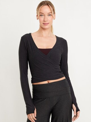 CloudMotion Wrap-Front Top | Old Navy (US)