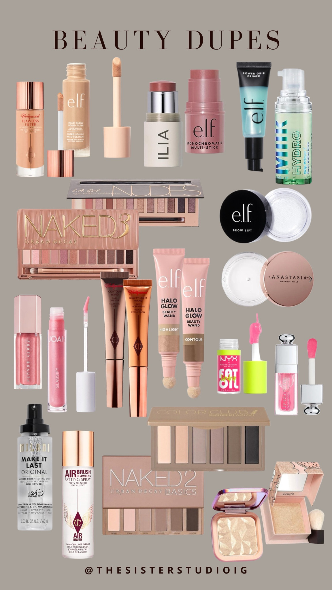 Sooo many good beauty dupes, for a fraction of the price of the name brand products! 👏🏻👏🏻👏🏻

#LTKfindsunder50 #LTKfindsunder100 #LTKbeauty