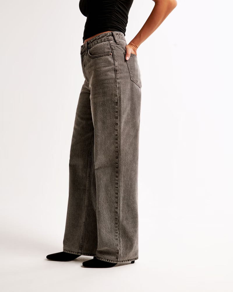 Curve Love High Rise Loose Jean | Abercrombie & Fitch (US)