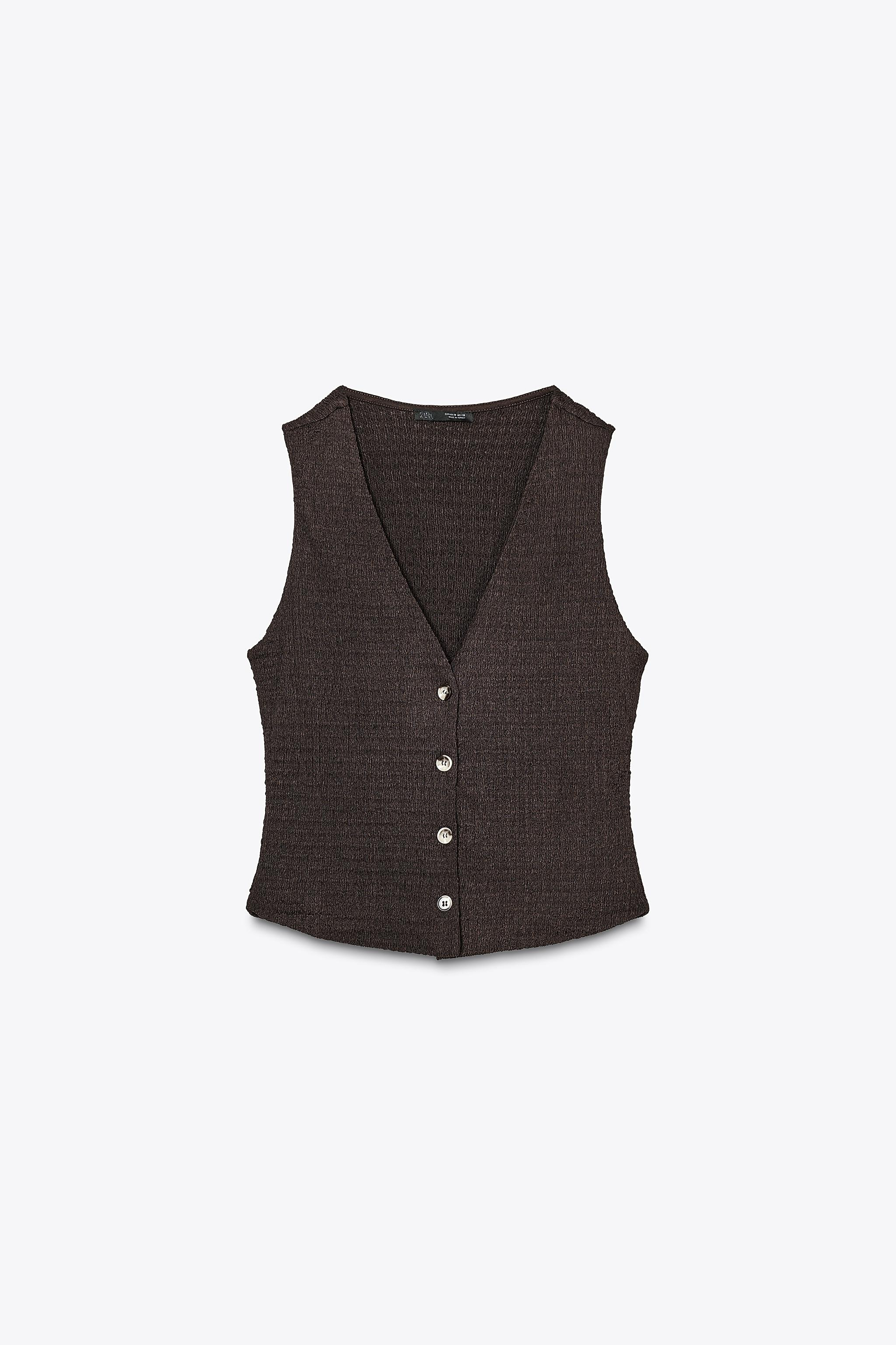 STRUCTURED VEST TOP | Zara US