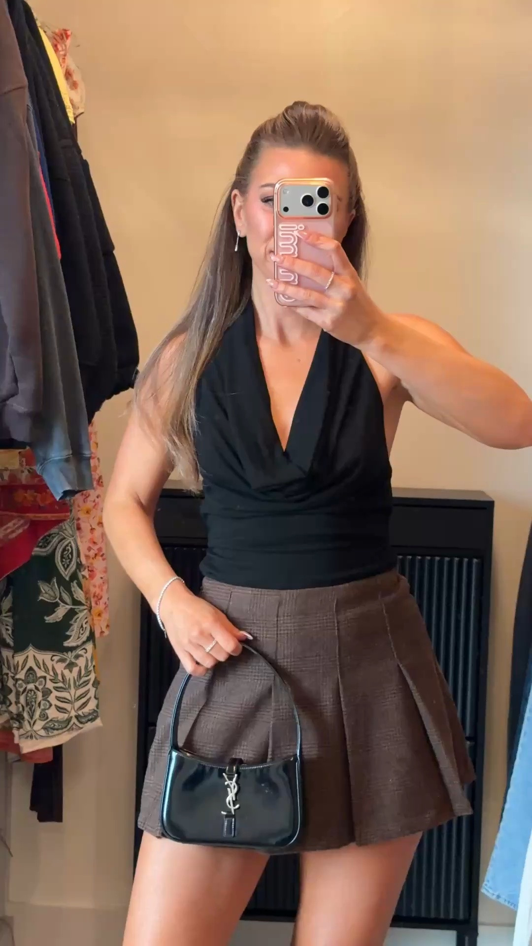 abercrombie fall pleated skort worn with a black draped halter top and ankle-strap heels 🍂

I’m 5’4” and typically wear a size small / 2

fall skort, autumn looks, casual summer outfits, fall outfit ideas, everyday fall outfits, fall fashion finds, pleated skirt, skirt with shorts, skort, one dress multiple ways, cowgirl boots, western, comfortable outfits

#LTKgrwm #LTKSeasonal #LTKU