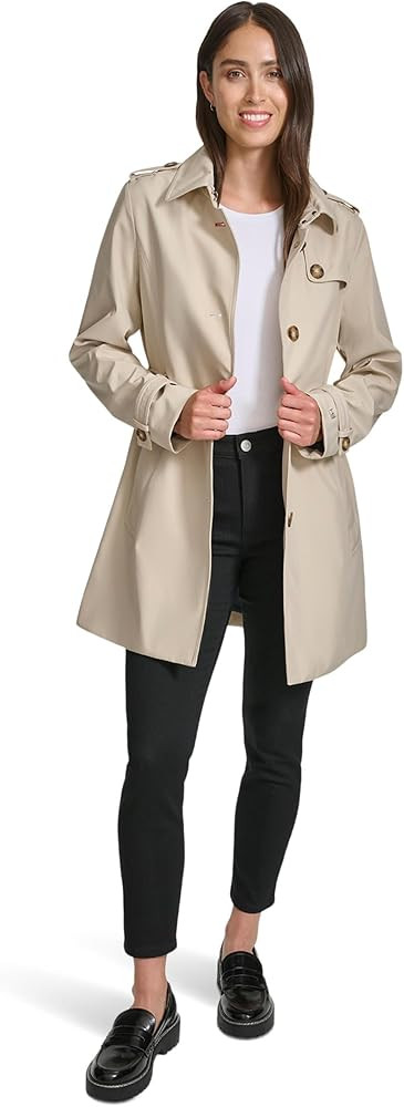 Tommy Hilfiger Women's Belted Trench Coat | Amazon (US)
