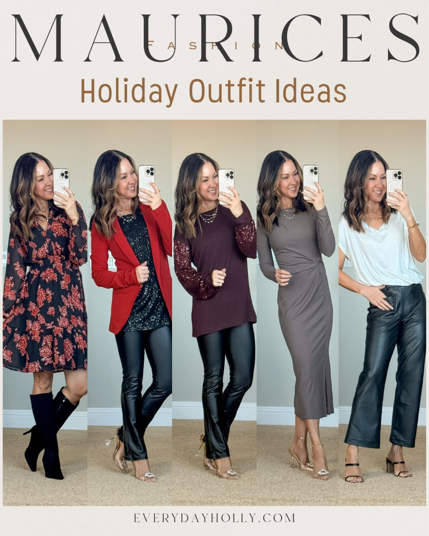 💥30% off Everything for Black Friday at maurices!!

Holiday outfit ideas. 
Faux leather Pants, tops, dresses all comfy, some sparkly, and there’s even fleece lined tights to keep you warm!
For reference: I’m 5’1”, 109lbs
Dresses XS
Tops XS
Bottoms XS Short

Holiday outfits, Holiday party outfits, petite friendly style, petite outfits, petite bottoms, faux leather bootcut pants, Christmas outfit ideas

#LTKCyberWeek #LTKHoliday #LTKSaleAlert