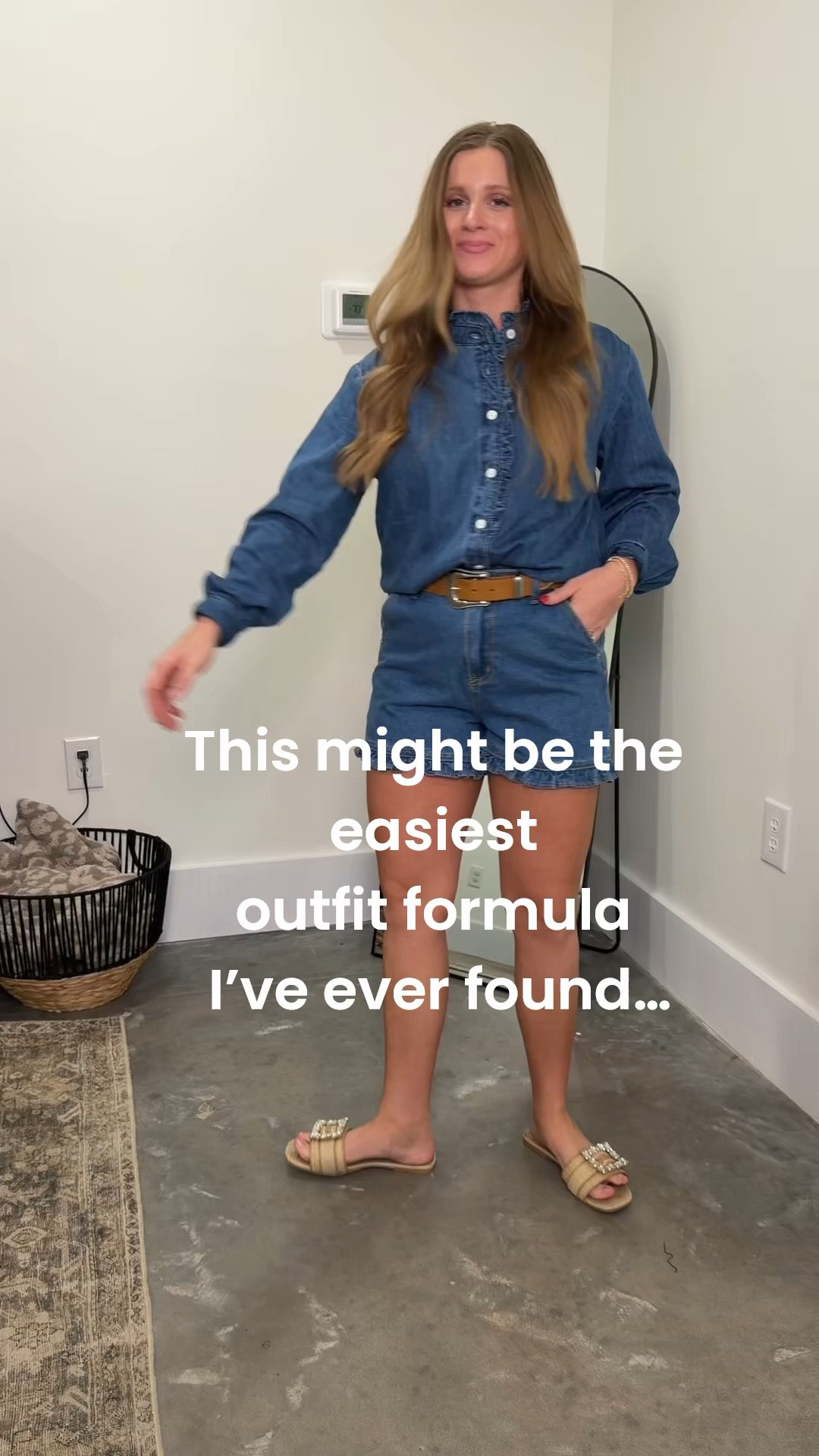 I didn’t think denim on denim would look THIS good… but here we are 🤠✨

Two easy Amazon looks that make getting dressed feel effortless:
🖤 Black chambray button down + black shorts + western belt
💙 Blue chambray button down + denim shorts + western belt

Same vibe, two ways… and honestly I can’t pick a favorite 🙈
These are the kind of outfits that look put together without even trying (aka my favorite)

Which one are you choosing — black or blue?! 👇🏼

#LTKPetite #LTKootd