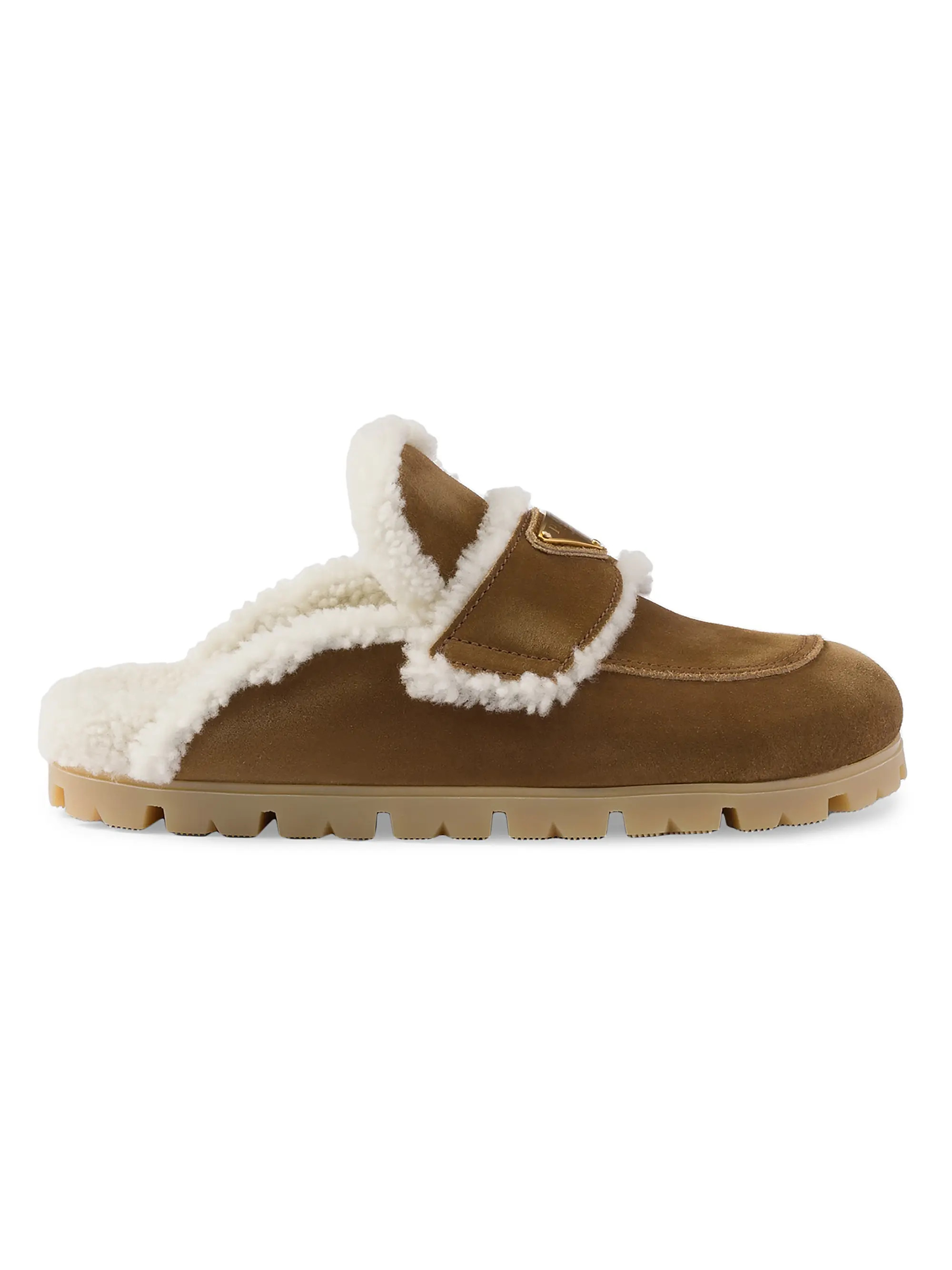 Suede and Shearling Slippers | Saks Fifth Avenue