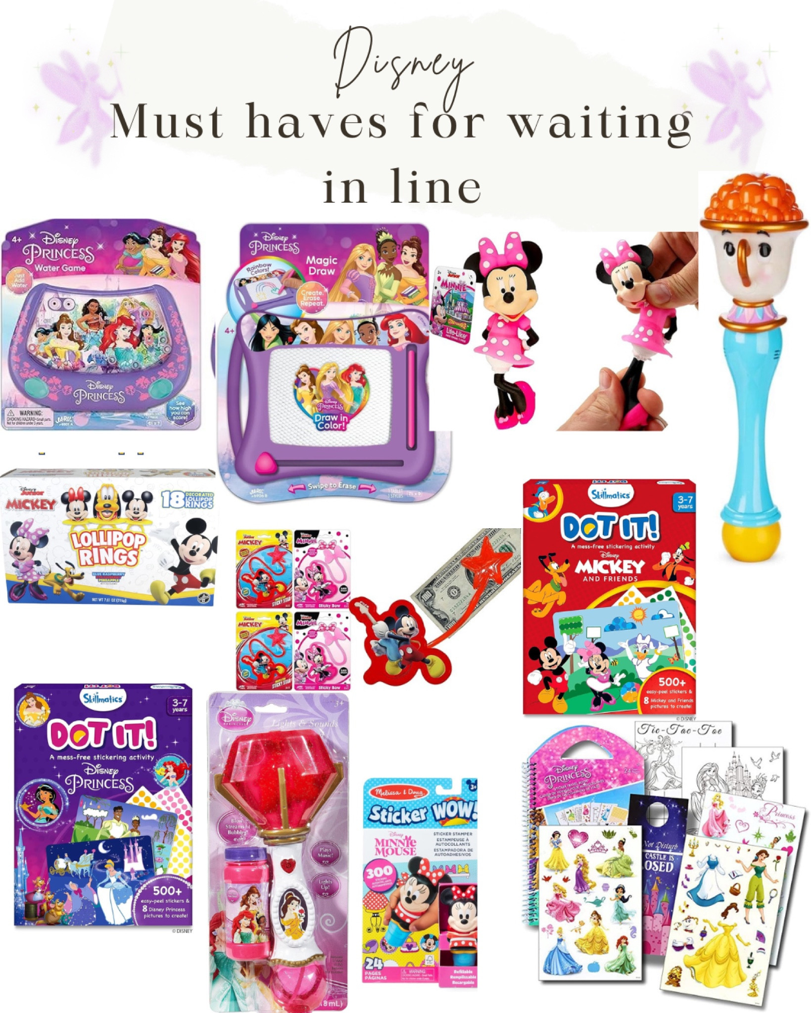 Must haves to keep kiddos busy in line and in the stroller at Disney! 

#LTKKids #LTKTravel #LTKFamily