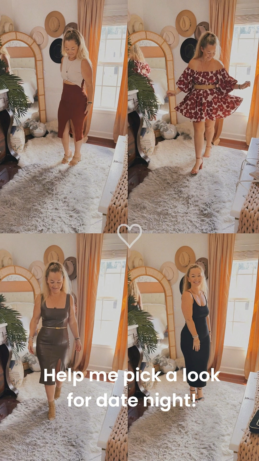 Which date night look is your favorite? I’m loving the long sleek and chic looks right now. #datenightoutfit

#LTKStyleTip #LTKMidsize #LTKFindsUnder50