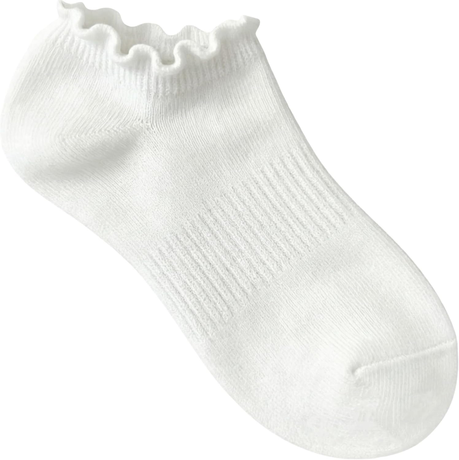 6 Pairs No Show Socks for Women Ruffle Socks Cute Ankle Socks | Amazon (US)