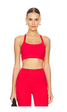 Beyond Yoga Powerbeyond Strive Long Line Bra in Retro Red from Revolve.com | Revolve Clothing (Global)