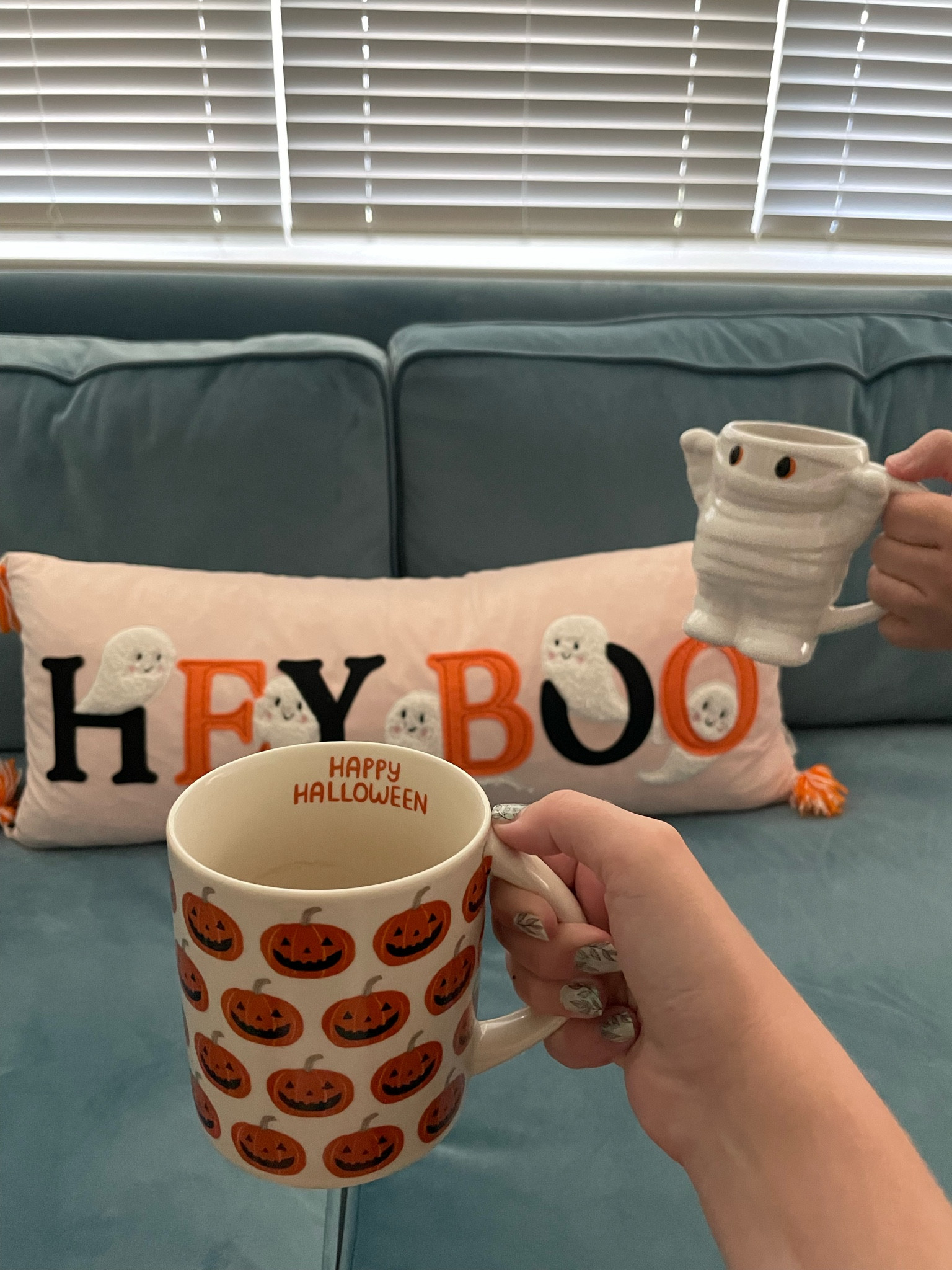 Halloween mugs and pillow  

#LTKhome #LTKHalloween