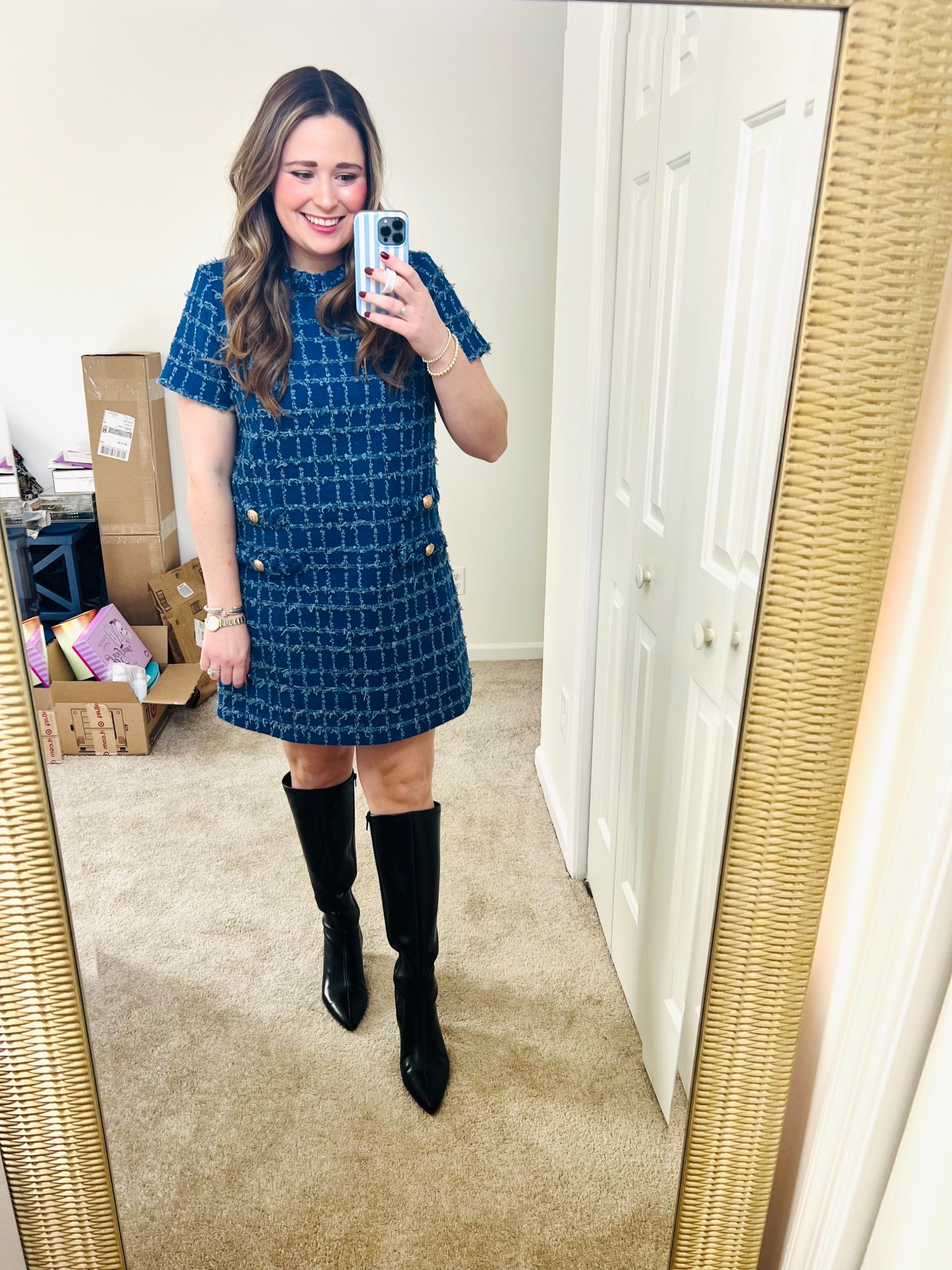 Blue Plaid Dress || Winter Work Outfits || Work Style 

#LTKWorkwear