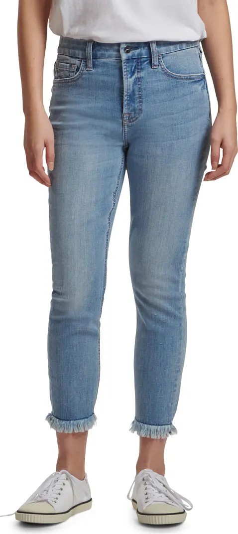 Fray Hem Crop Skinny Jeans | Nordstrom
