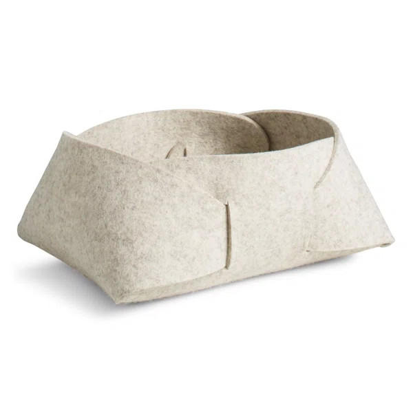 Double Tuck Felt Basket | Wayfair North America