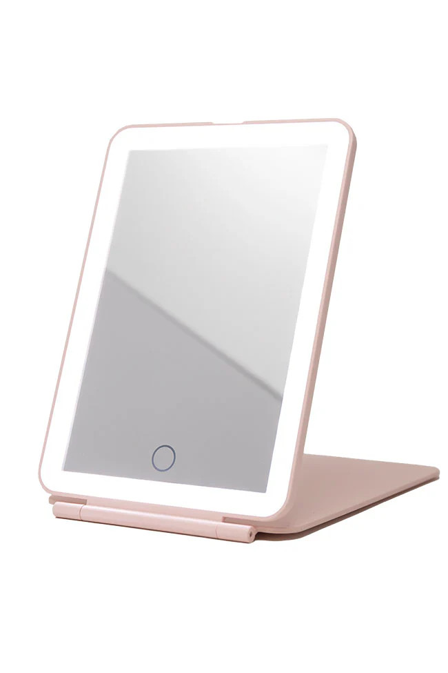 Reflect On Today Pink Small Folding Mirror | Pink Lily