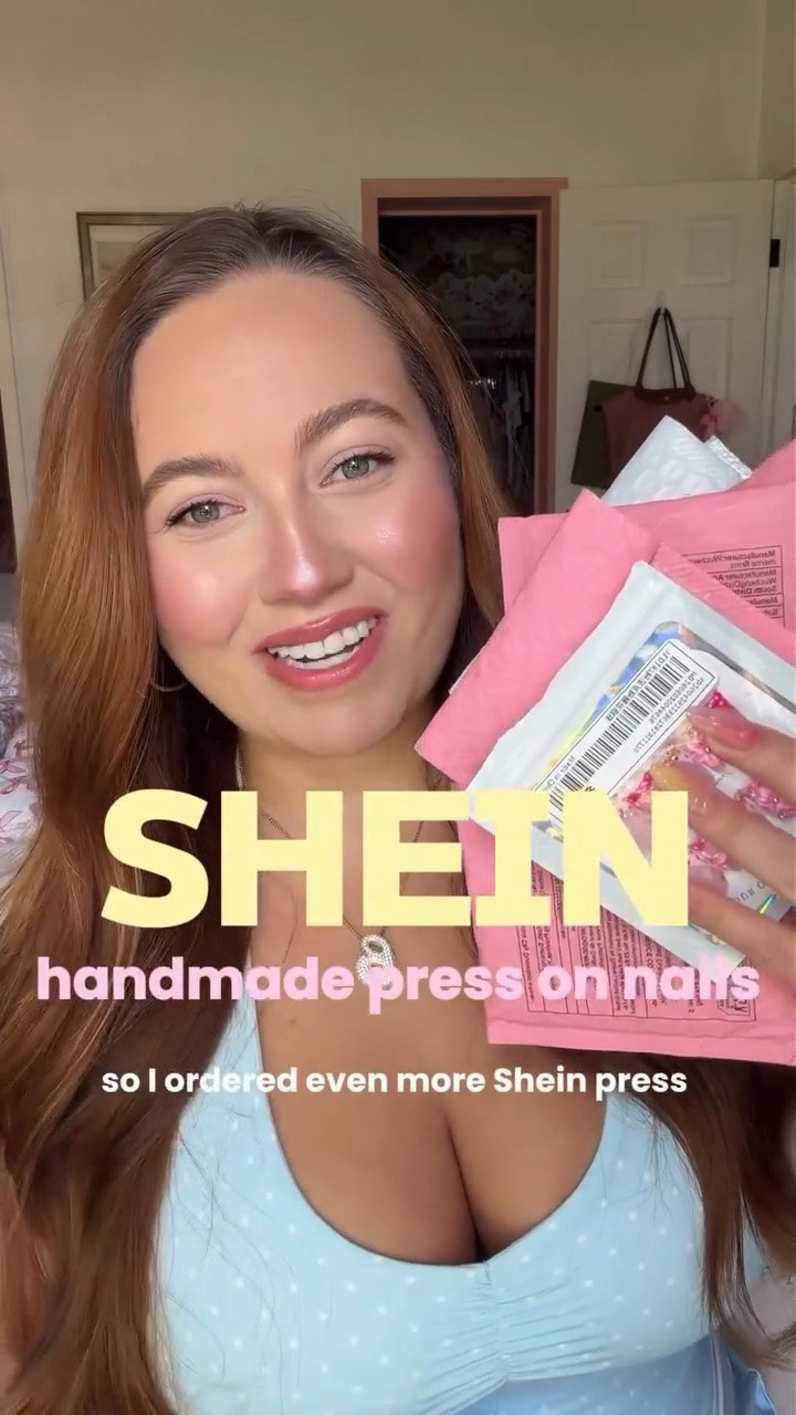 Placed another handmade press on nail order from SHEIN and I’m obsessed 💅🏻💕 you can use the item ID on the screen for each set to find the exact set I ordered on SHEIN! #handmadepressonnails #sheinpressonnails #sheinfinds #sheinhaul #acrylicnails

#LTKBeauty #LTKselfcare #LTKgrwm