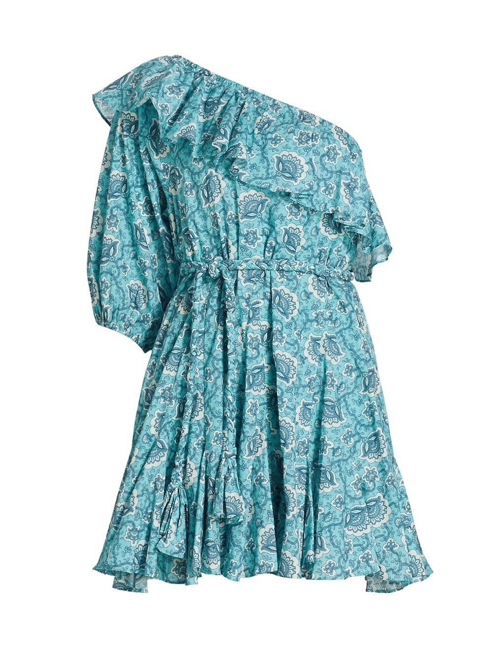 Ozzie Paisley One-Shoulder Minidress | Saks Fifth Avenue