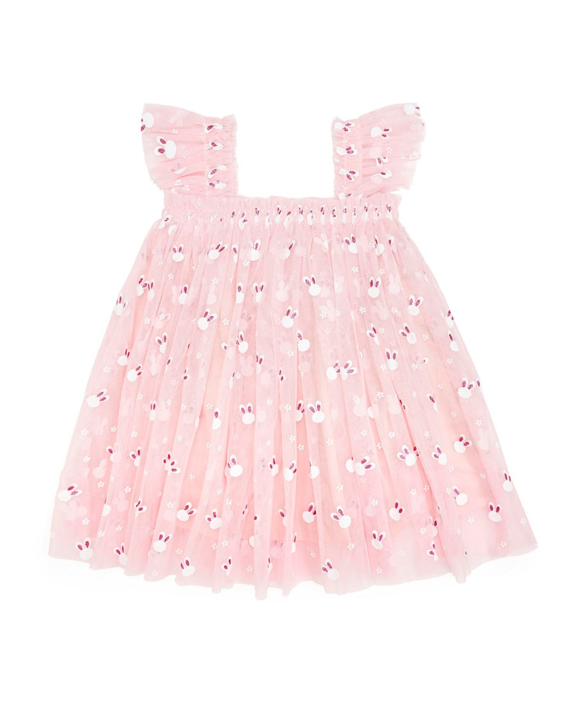 Sweet Wink Little Girls Little Bunny Easter Tulle Dress - Soft pink | Macy's