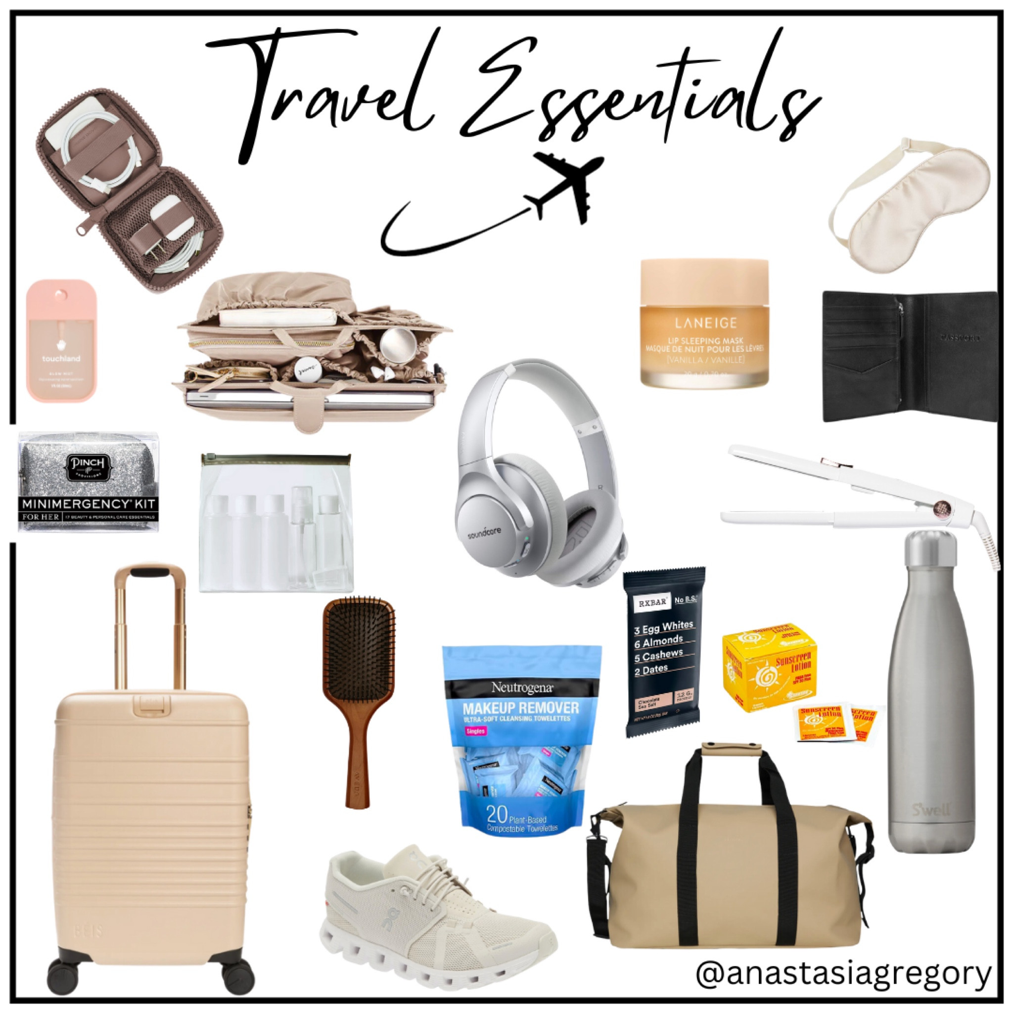 Everything in my travel bag 
Away
Beis
Neutrogena
Swell
Amazon
Langeige


#LTKsalealert #LTKtravel #LTKitbag