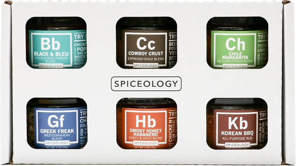 Spiceology - Signature Series - BBQ Seasoning Gift Set and Sampler Set - Flavors Included: Cajun,... | Amazon (US)