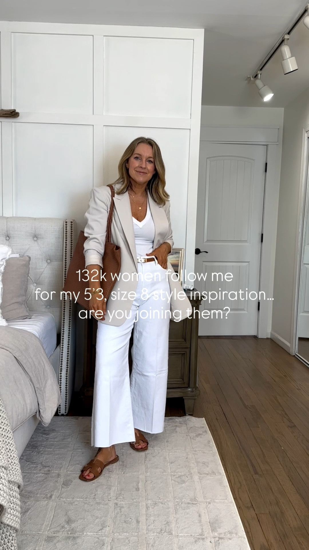 Nearly 100k on LTK, 133k on IG, 100k on FB and 5500 on TikTok. WOW. I can’t begin to express the level of overwhelm I feel when I sit back and think about all of you trusting me. THANK YOU!! 🤍
Small blazer, 29 jeans, Medium tank
I’m in the Paige jeans but linked other similar options. I wear a 29 in the j.crew and ordered the same in the vici  


#LTKOver40 #LTKPetite #LTKMidsize