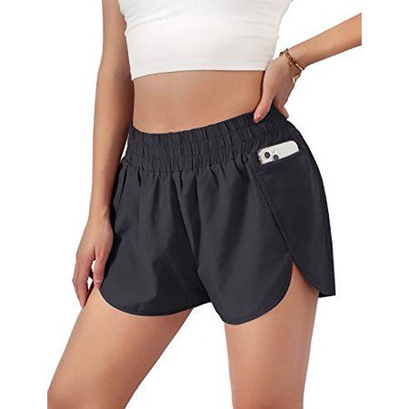 Blooming Jelly Womens Quick-Dry Running Shorts Sport Layer Elastic Waist Active Workout Shorts with  | Walmart (US)