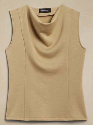 Scuba Cowl-Neck Top | Banana Republic Factory