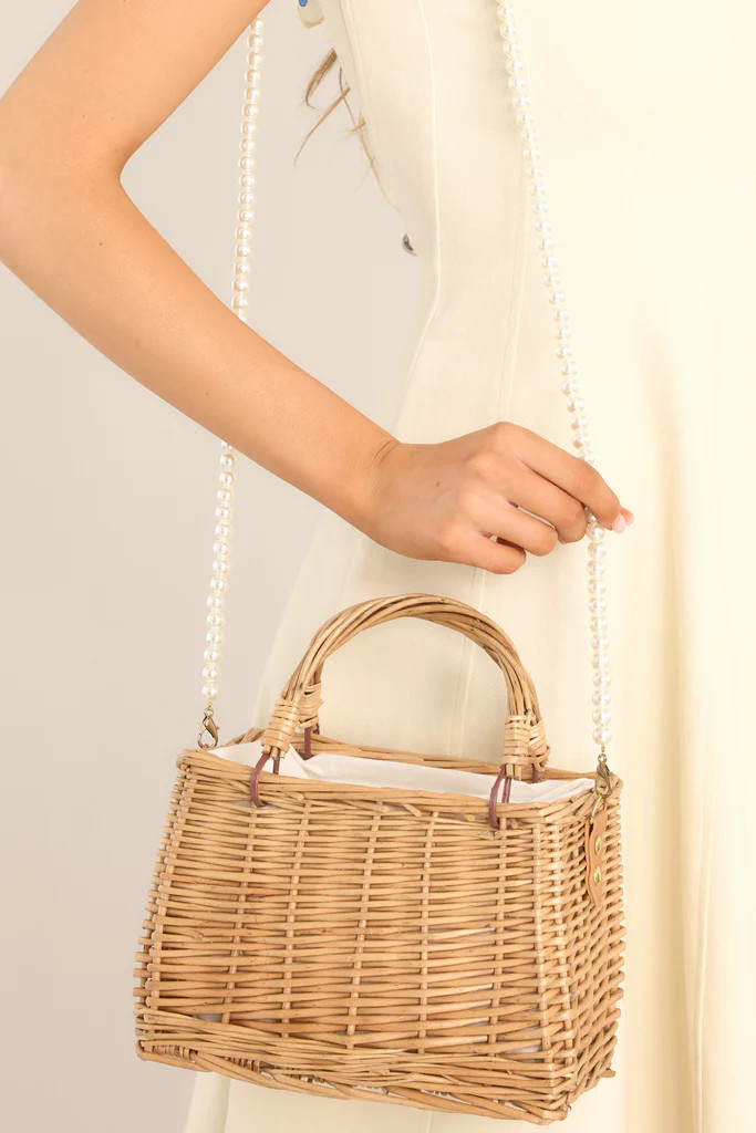 More For Me Tan Natural Handbag | Red Dress 