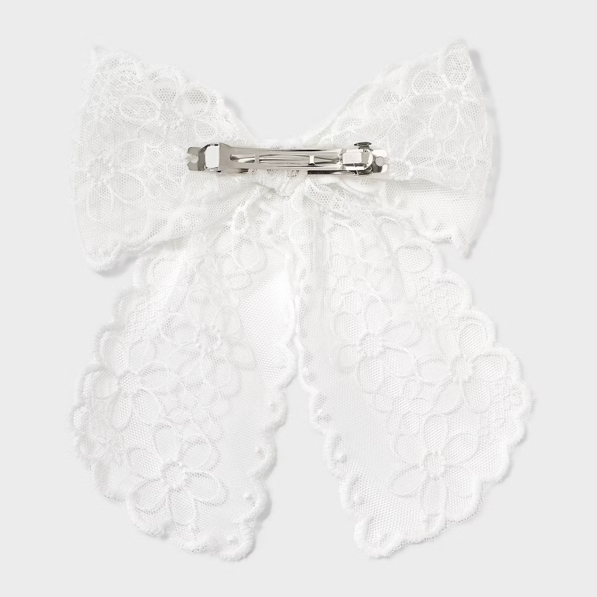Girls' Lace Bow Barrette - art class™ White | Target