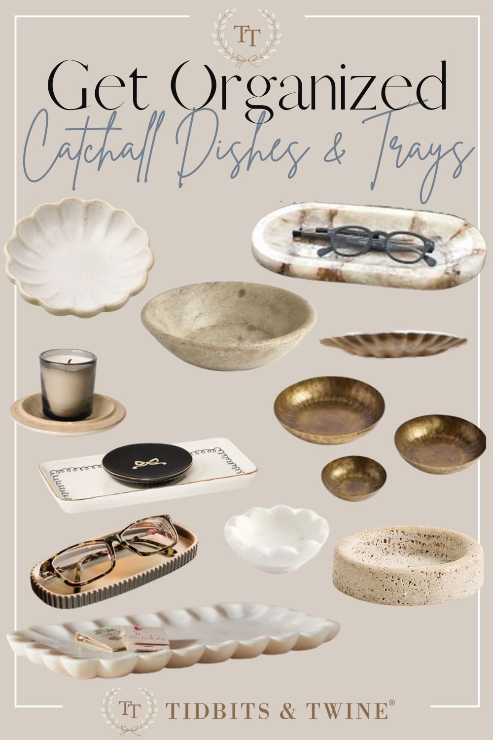 Perfect ways to organize those little things #catchall #decorativebowl #decorativetray #marblebowl 

 #LTKSpringSale #LTKOver40 #LTKHome