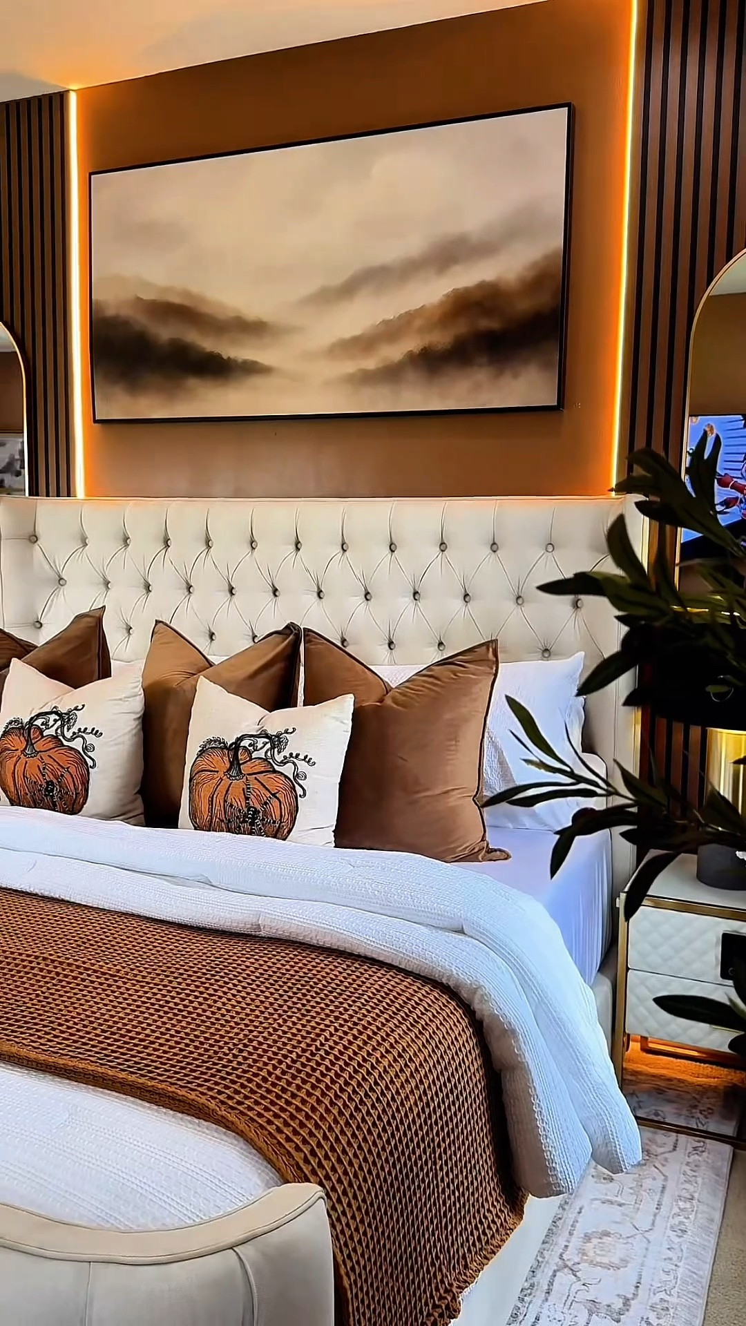 From cool to warm tones 🍂🍁
I decided to step outside my comfort zone and bring in warmer tones to create the cozy, intimate, boutique-hotel feel I’ve been craving. The right rug, textures, frames and seasonal accents can completely change how a space feels without a major makeover 💯

#LTKSeasonal #LTKHome #LTKvlog