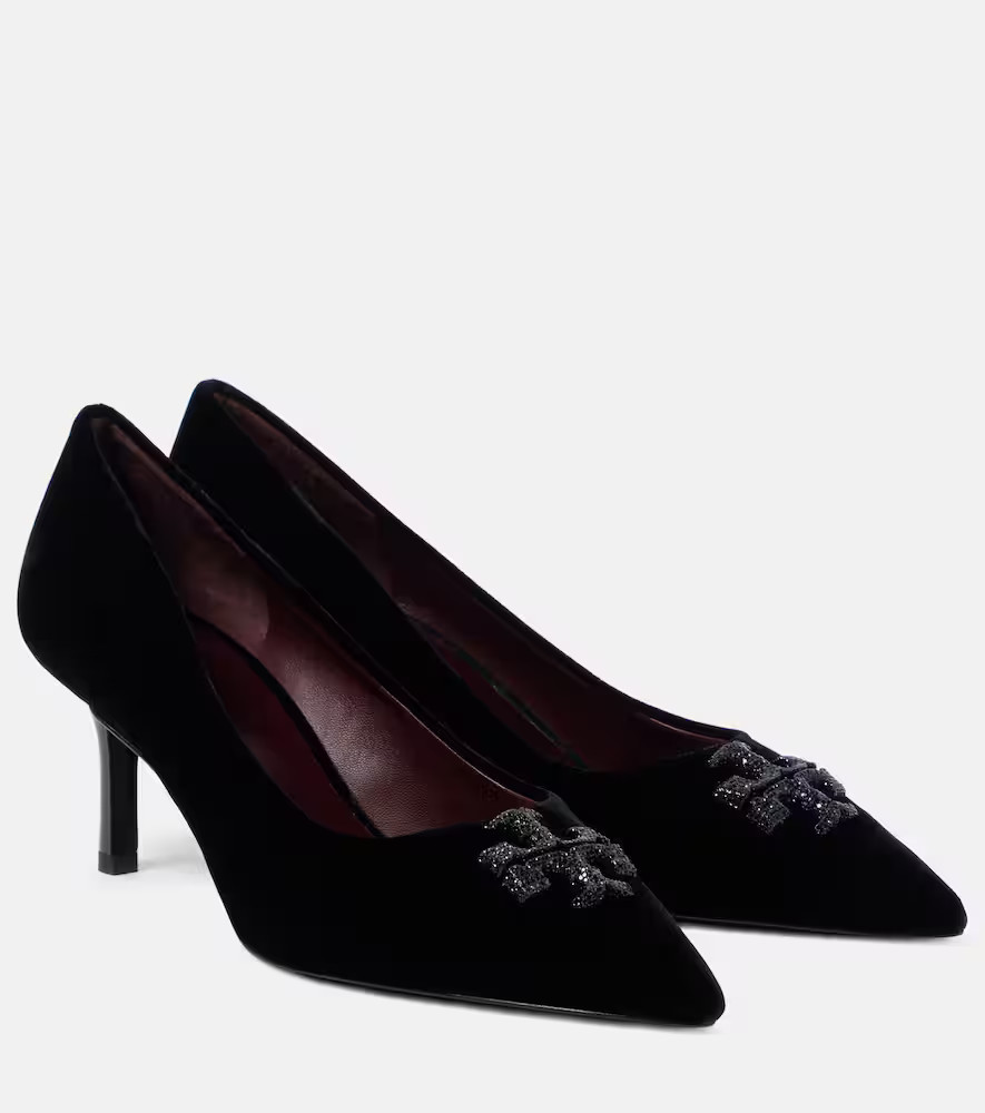 Tory Burch Escarpins Eleanor Pave 65 en velours | Mytheresa (FR)