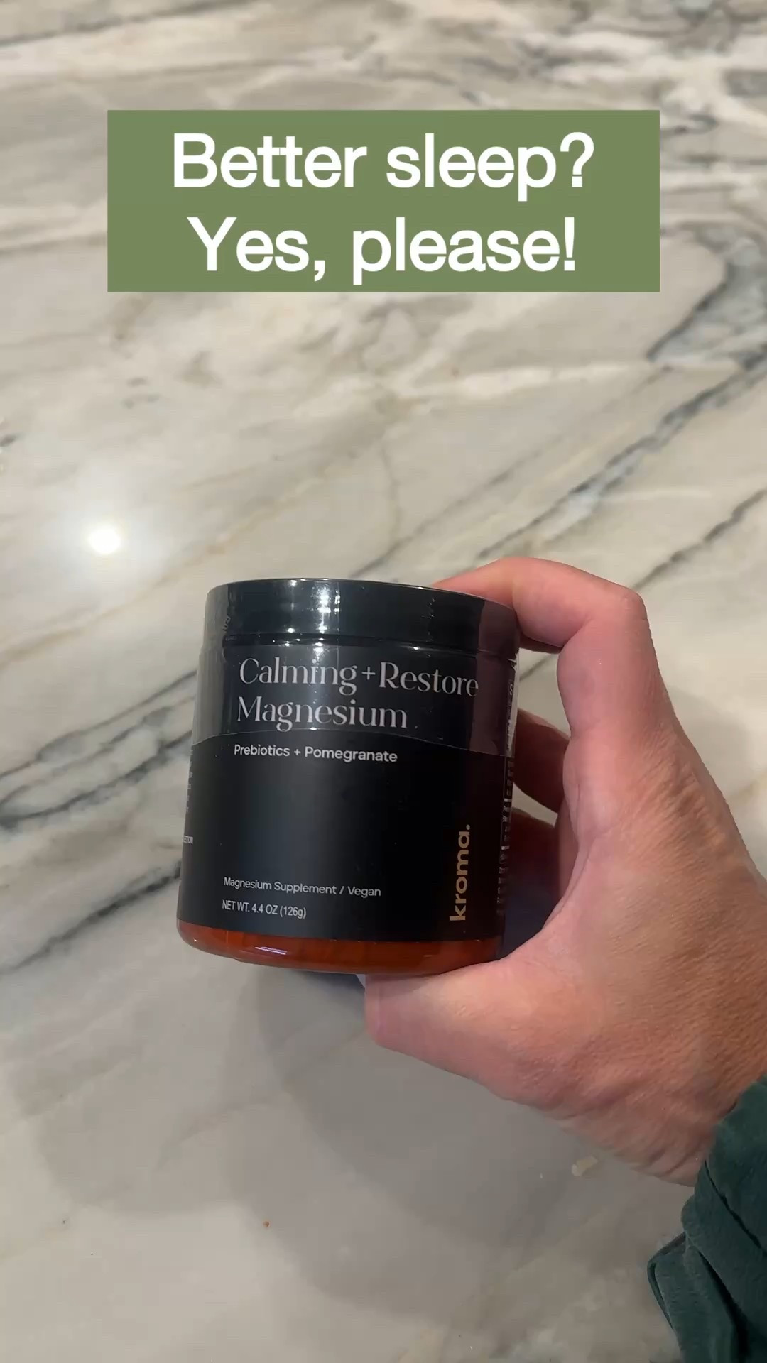 🌙✨ Better sleep, yes please! ✨🌙 I’ve been loving Calm + Restore Magnesium from Kroma—just mix with water and enjoy for a more restful night’s sleep. 💛 #KromaWellness #SleepSupport #LTKwellness #EveningRoutine #HealthyHabits

#LTKFindsUnder100 #LTKSaleAlert #LTKHome