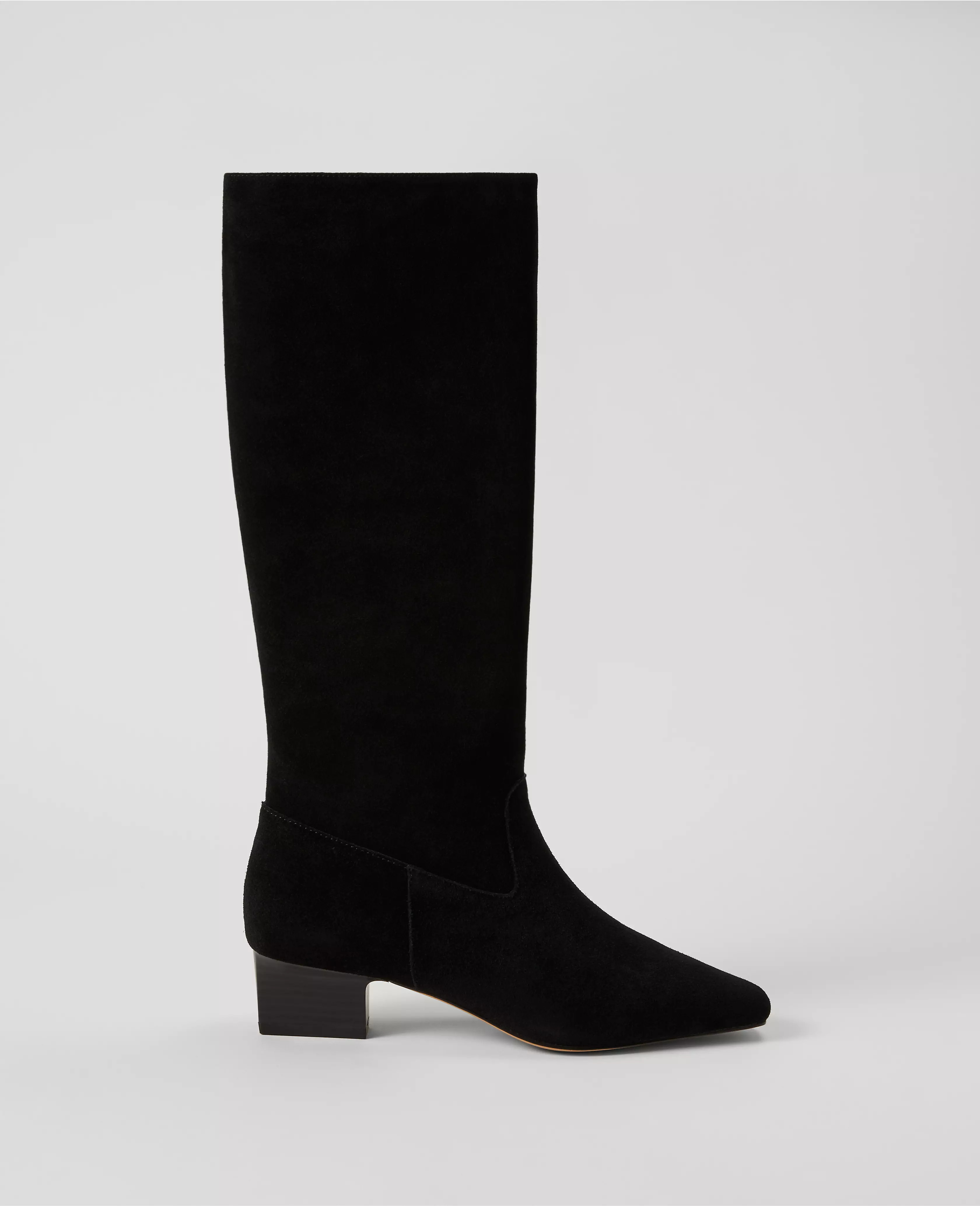 Tapered Heel Suede Boot | Ann Taylor (US)