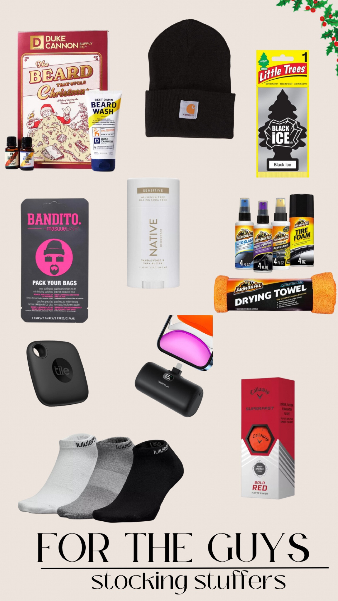 Stocking Stuffers for the Guys!! 



#LTKHoliday #LTKfindsunder50 #LTKSeasonal