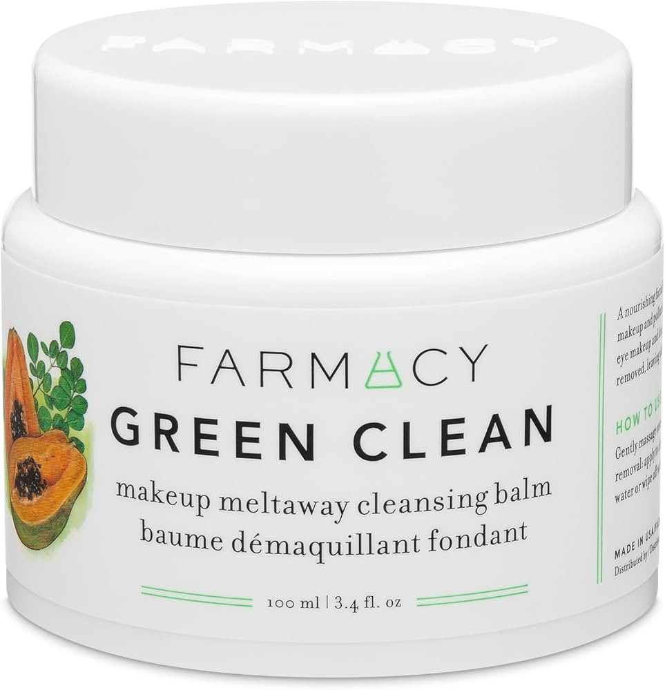 Farmacy Makeup Remover Cleansing Balm - Green Clean Waterproof Makeup Remover + Oil Based Cleanse... | Amazon (US)