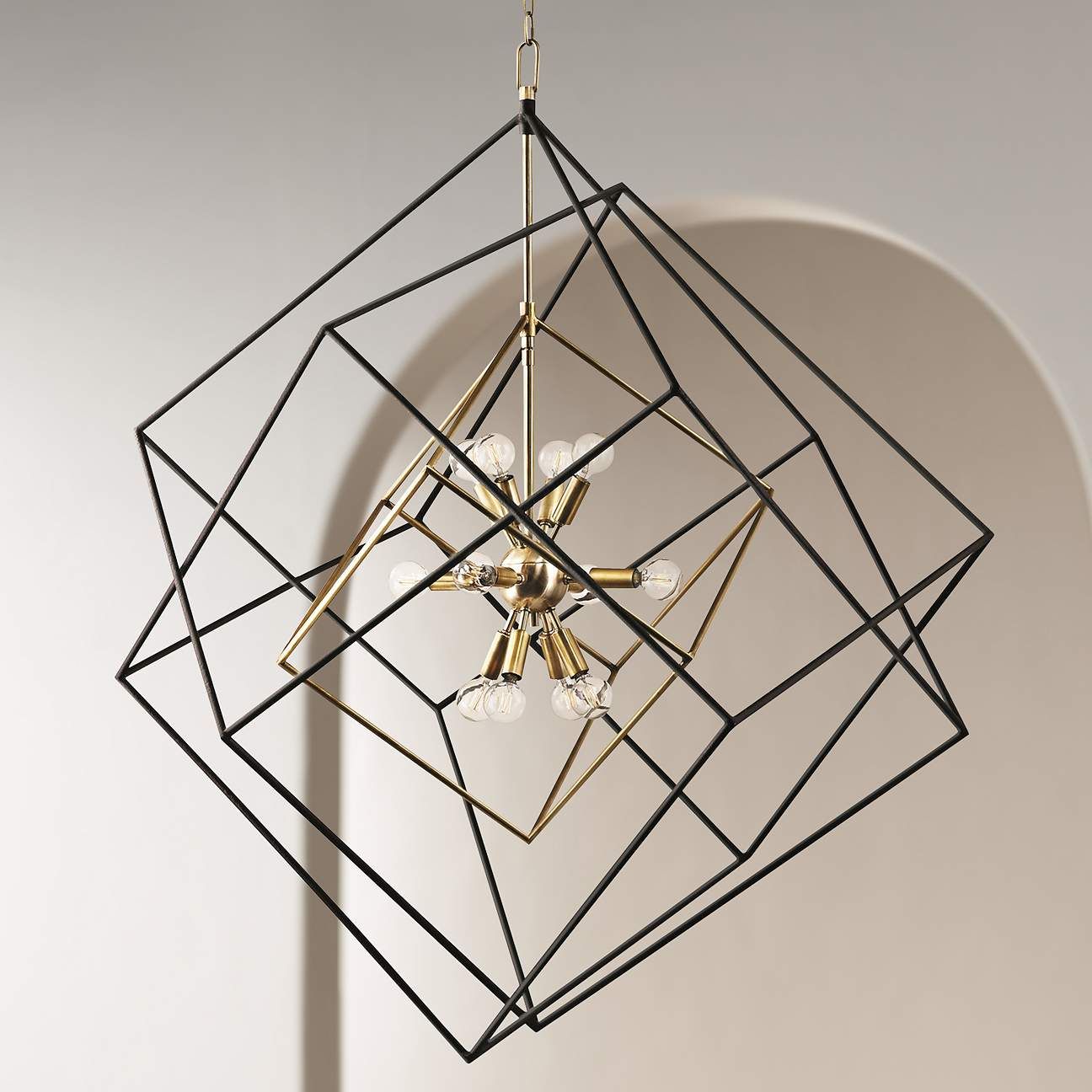 Hudson Valley Roundout 44 3/4" High Aged Brass Modern Pendant Light | Lamps Plus