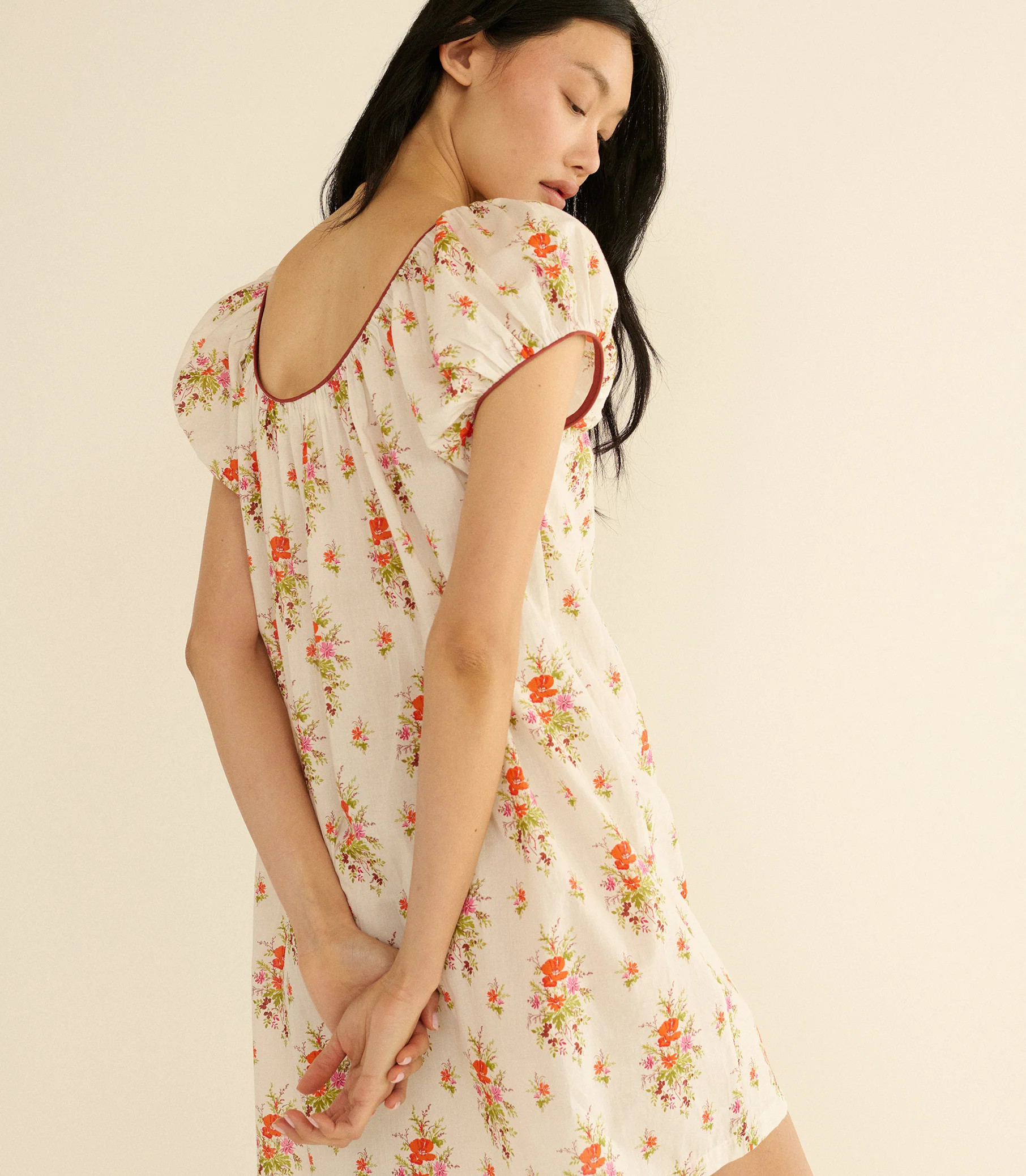 Julia Dress - Rose Petit Bouquet De Chamonix | DÔEN | DOEN