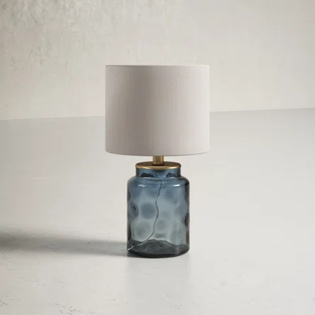 Birch Lane™ Ashburn 16" Blue/Silver Table Lamp | Birch Lane | Wayfair North America
