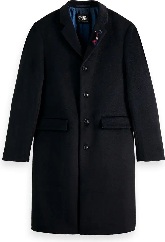 Men's Classic Mélange Wool Blend Overcoat | Nordstrom