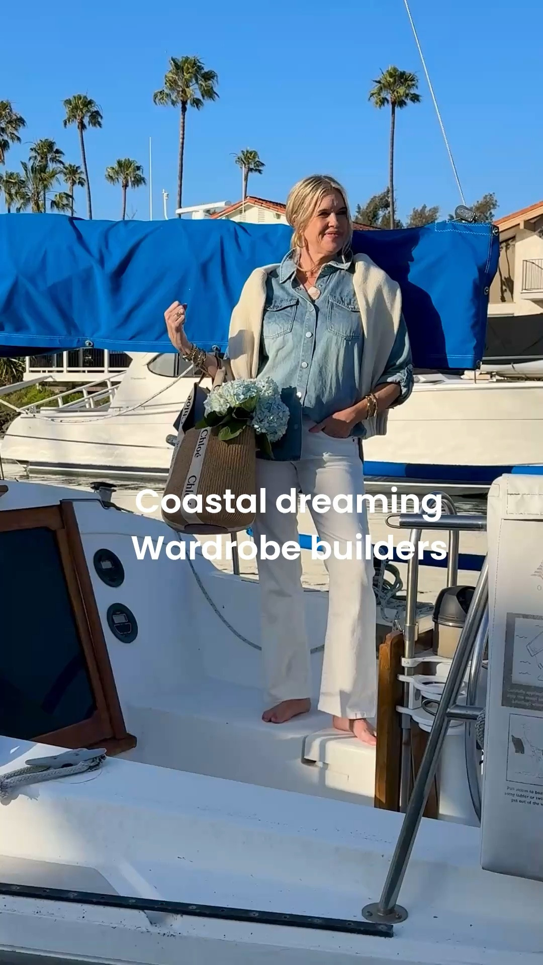 Easy coastal outfit

That build your wardrobe for summer, and you’ll wear for years to come.

Flag sweater I’ve worn season after season 
Fits tts it’s amazing quality 
Linked and linked more affordable options too

Denim shirt by Triable fashion
This is one of my favorite denim shirts I love the sleeve detail the snap button closer the pocket detail and the length is so good!
The quality of denim is a great weight.tts in a med 

White straight leg jeans with a little flair fits tts 

Chloe straw bag tote 

Sea shell necklace (mine was bought at a boutique and is on a gold chain)  linked similarr

#LTKootd #LTKOver40 #LTKdayinmylife