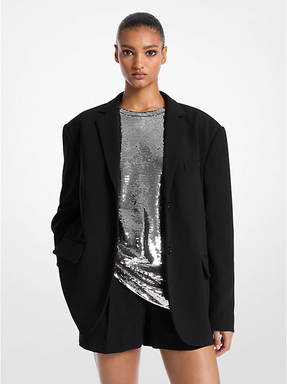 Oversized Crepe Blazer | Michael Kors US