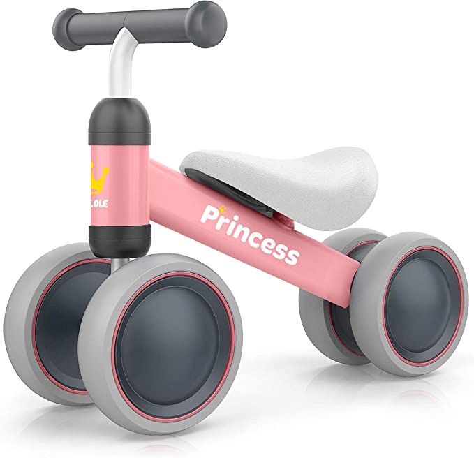 BEKILOLE Balance Bike for 1 Year Old Girl Gifts Pre-School First Bike and 1st Birthday Gifts - Tr... | Amazon (US)
