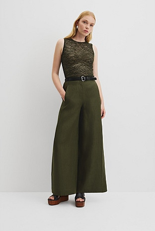 Linen Panel Pant | Country Road