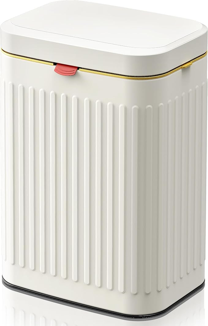 Kitchen Compost Bin Hanging Trash Can with Lid, 2.1 Gallon Stainless Steel Trash Can Compost Bin,... | Amazon (US)