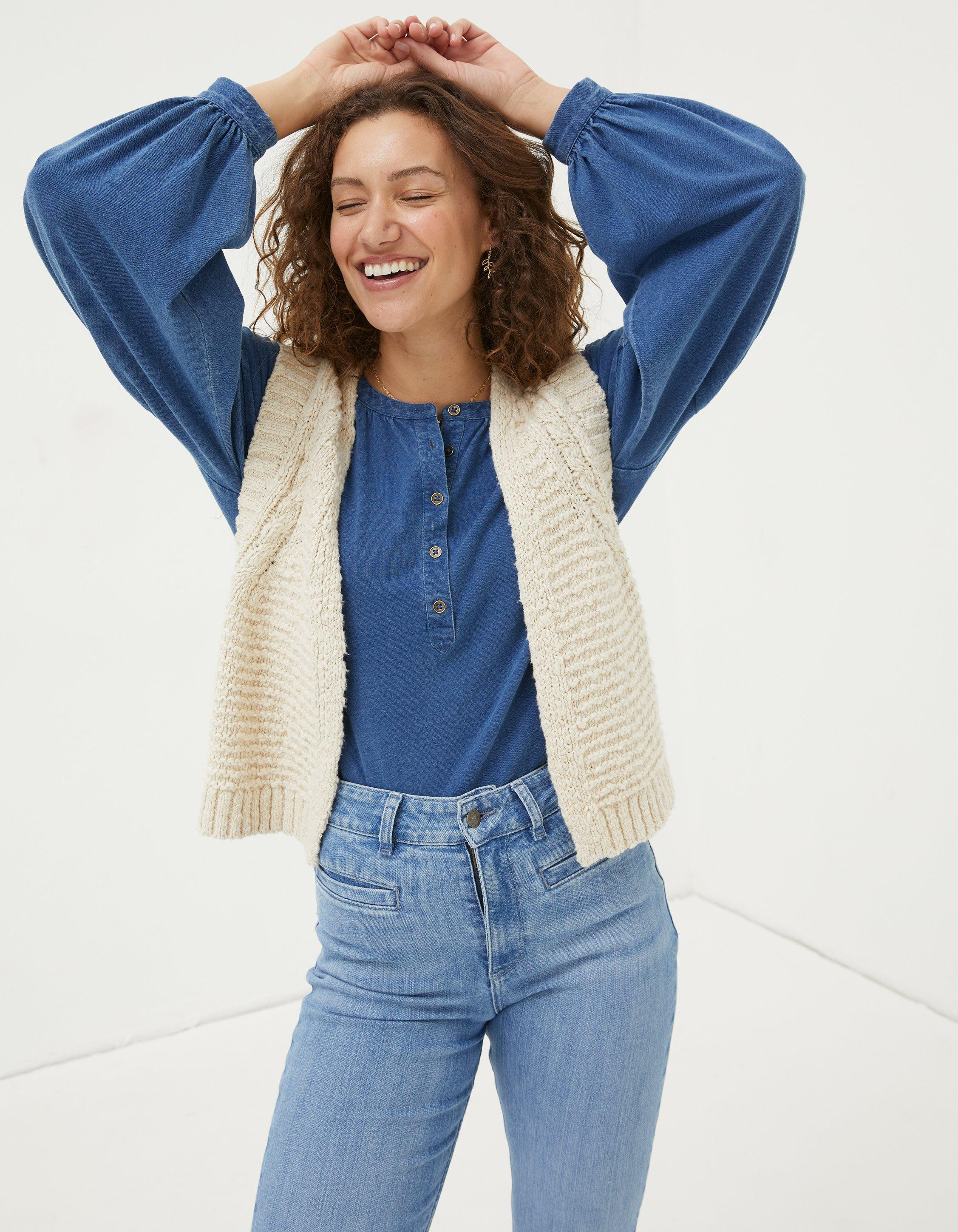 Talia Knitted Waistcoat | Fat Face (UK&IE)